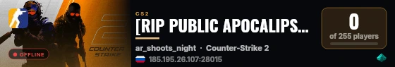 [RIP PUBLIC APOCALIPSIS] | PRIME | [!lk] [!lm] [!menu] [!shop] live status badge