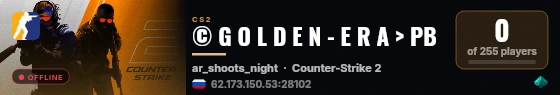 © G O L D E N - E R A > PB live status badge