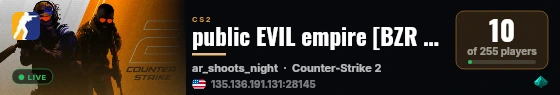 public EVIL empire [BZR clan] live status badge