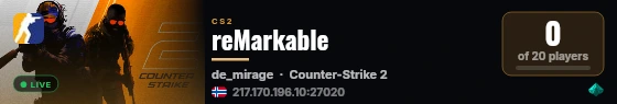 reMarkable live status badge