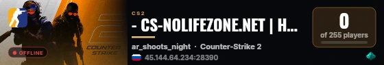 - CS-NOLIFEZONE.NET | НОЧЬ ДВИЖУХИ live status badge