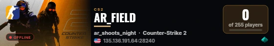 AR_FIELD live status badge