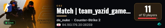 Paradox live status badge