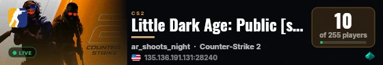 Little Dark Age: Public [ssd|fastdl] |shop live status badge