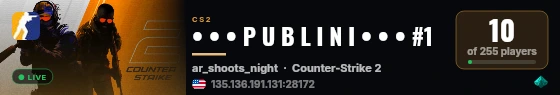 • • • P U B L I N I • • • #1 live status badge