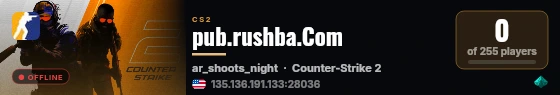 pub.rushba.Com live status badge