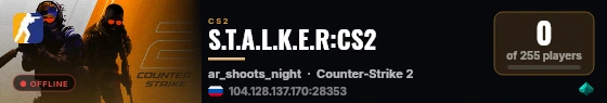 S.T.A.L.K.E.R:CS2 live status badge