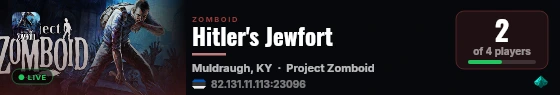 Hitler's Jewfort live status badge