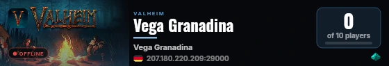 Vega Granadina live status badge