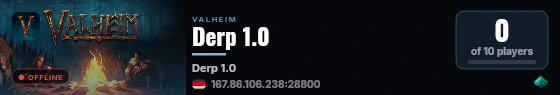 Derp 1.0 live status badge