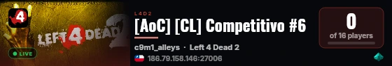[AoC] [CL] Competitivo #6 live status badge