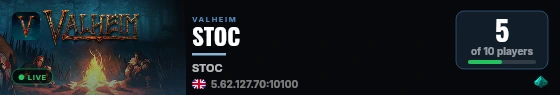 STOC live status badge