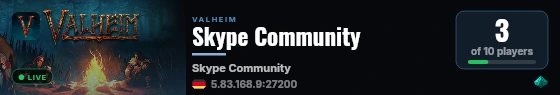 Skype Community live status badge