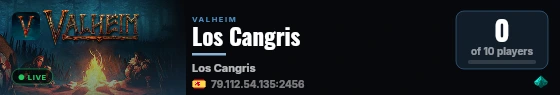 Los Cangris live status badge