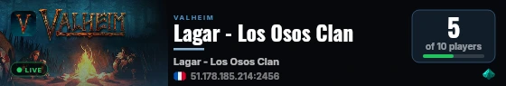 Lagar - Los Osos Clan live status badge