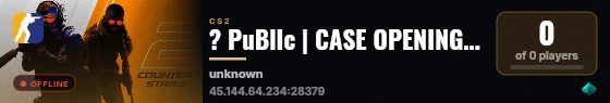 ? PuBlIc | CASE OPENING | EsCaPe | NIGHT VIP ? live status badge