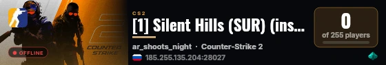 [1] Silent Hills (SUR) (insane.net) live status badge