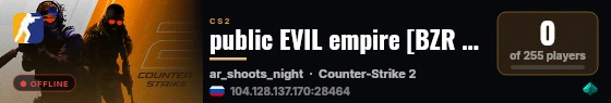 public EVIL empire [BZR clan] live status badge