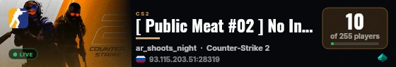 Public test - trash live status badge