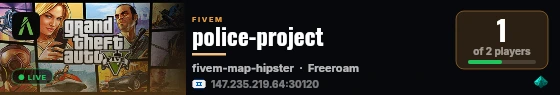 police-project live status badge