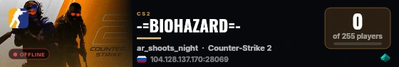 -=BIOHAZARD=- live status badge
