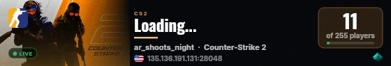 Loading... live status badge