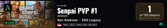 Senpai PVP #1 live status badge