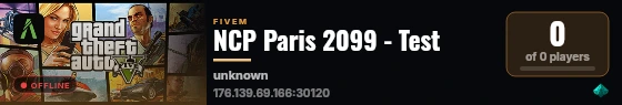 NCP Paris 2099 - Test live status badge