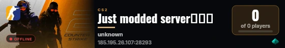 Just modded server🔥🔥☣️ live status badge