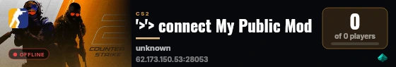 '>'> connect My Public Mod live status badge