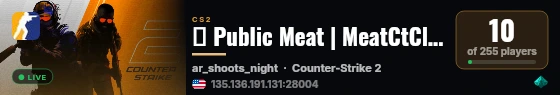 ➡️ Public Meat | MeatCtClub.NeT live status badge