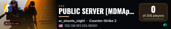 PUBLIC SERVER [MDMAproject] live status badge