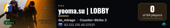 yooma.su | LOBBY live status badge