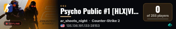 Psycho Public #1 [HLX|VIP] live status badge