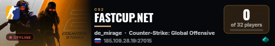 FASTCUP.NET live status badge
