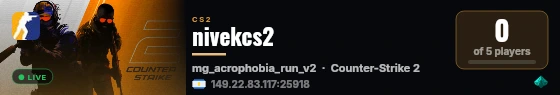 nivekcs2 live status badge