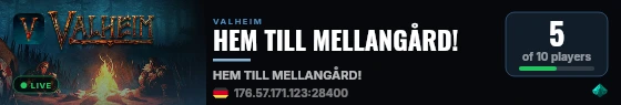 HEM TILL MELLANGÅRD! live status badge