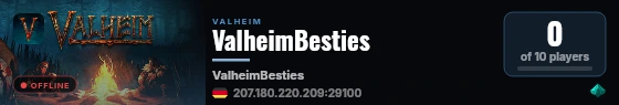 ValheimBesties live status badge