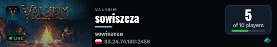 sowiszcza live status badge