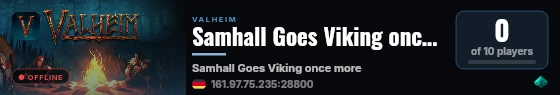 Samhall Goes Viking once more live status badge