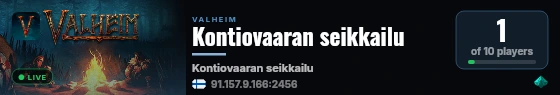 Kontiovaaran seikkailu live status badge