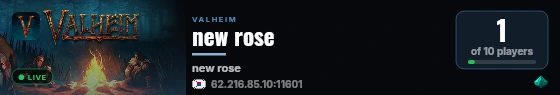 new rose live status badge