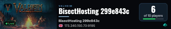 BisectHosting 299e843c live status badge