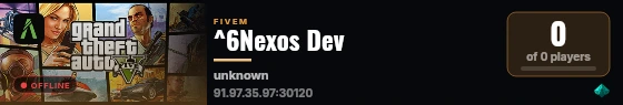 ^6Nexos Dev live status badge