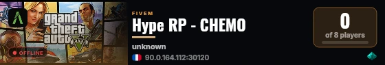 Hype RP - CHEMO live status badge