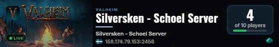 Silversken - Schoel Server live status badge