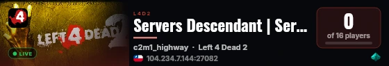 Servers Descendant | Servers Descendant live status badge