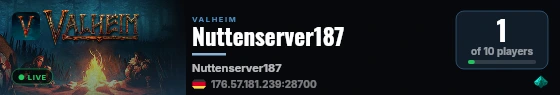 Nuttenserver187 live status badge