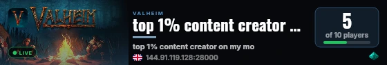 top 1% content creator on my mom's fridge live status badge