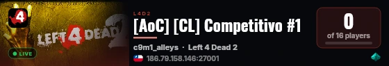 [AoC] [CL] Competitivo #1 live status badge